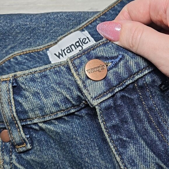 RARE Wrangler Destructed Loose Fit Jean size 29 32 Blue Country - Picture 6 of 10